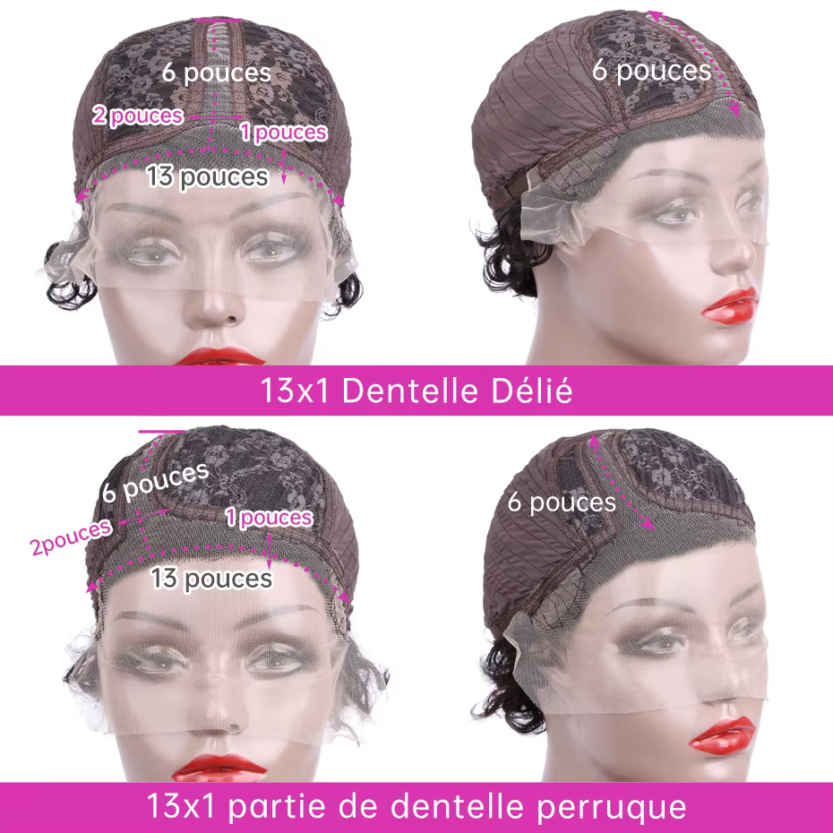 Perruque Bob Brésilienne Naturelle Remy, Cheveux Courts Bouclés, Coupe Pixie, Pre-Plucked, Water Wave, Bon Marché, pour Femme