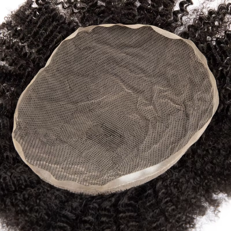 Perruque Afro pour hommes perruques toupet de haute qualité