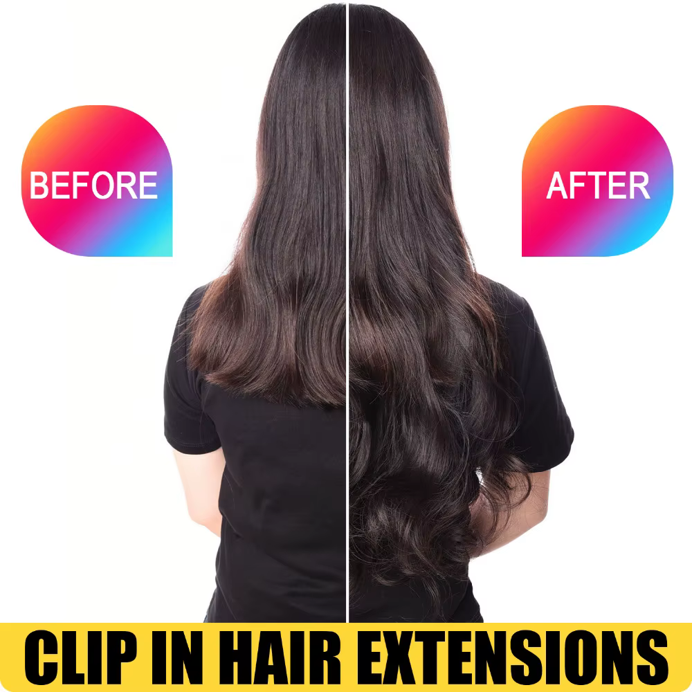 DinDong-Extensions synthétiques ondulées à clipser